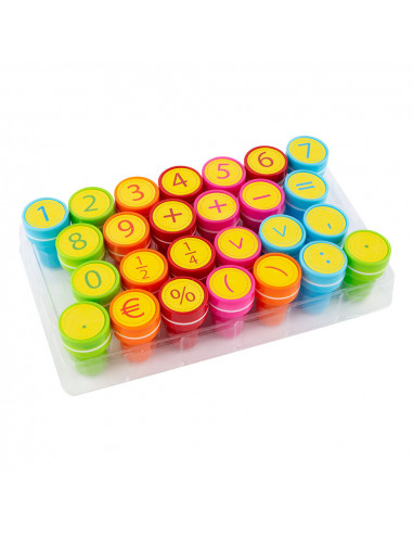 Set 26 stampile decorative S'Cool cu numere si simboluri