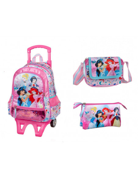Set scoala Princess - Troller, Geanta, Penar