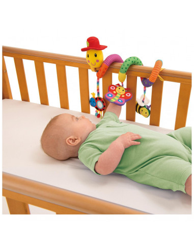 Jucarie pentru patut si carucior Wiggly Worm,1003481