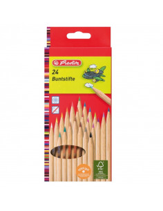 8660524,Creioane Colorate Herlitz, 1/1 Set 24, Natur