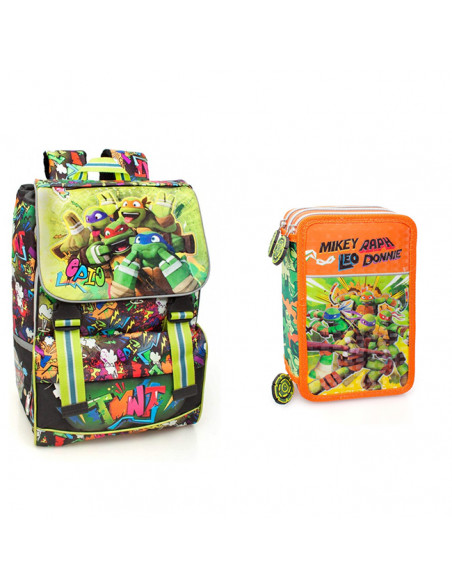 Set scoala Turtles - Ghiozdan scoala, Penar