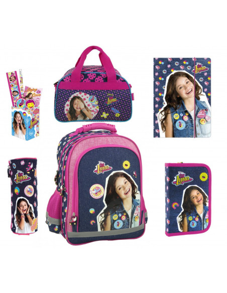 Set Scoala Soy Luna - Ghiozdan, Penar neechipat, Penar etui