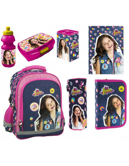Set Scoala Soy Luna - Ghiozdan, Penar, Mapa A4, Penar Etui, Set