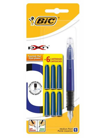 Stilou BIC XPen Standard + 6 Cartuse, 1 buc/blister