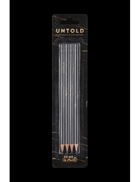 9488080,Creion grafit HB motiv UNTOLD, 4buc/Blister