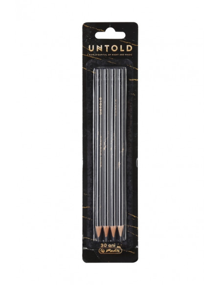 9488080,Creion grafit HB motiv UNTOLD, 4buc/Blister