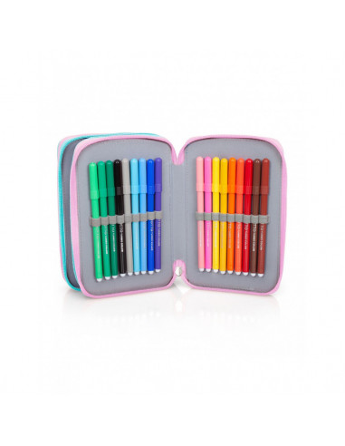 Penar echipat Minnie cu fermoar, 3 compartimente,31224