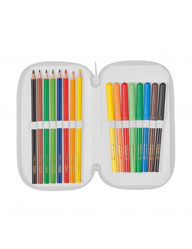 50032914,Penar echipat 23 piese, doua compartimente, motiv Stars, Herlitz