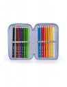 Penar echipat Frozen cu fermoar, 3 compartimente,54124