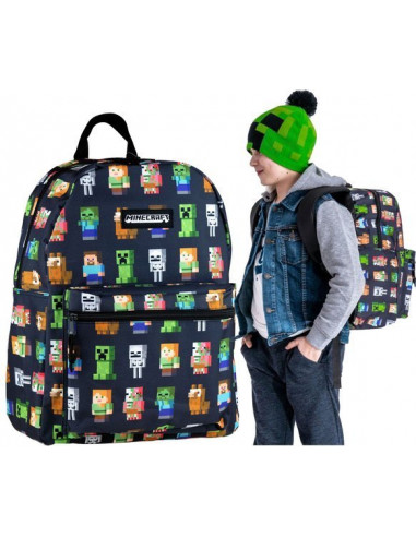 Set scoala Minecraft Multi Character - Ghiozdan scoala si Sac
