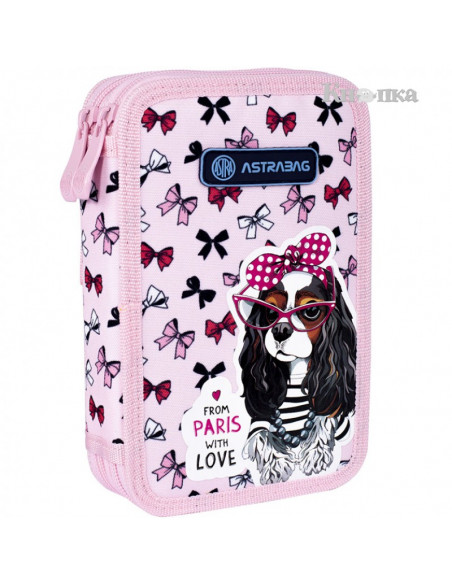 Set scoala Sweet Dog with Bows - Ghiozdan scoala, Penar
