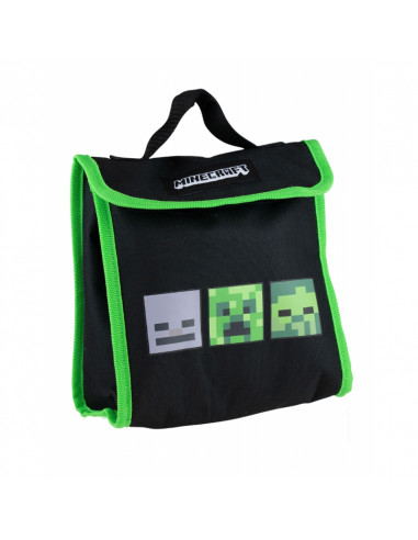 Set scoala Minecraft - Ghiozdan scoala, Geanta termica pentru