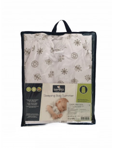 Sac de dormit de vara 85 cm, White Abstract Leaves,20810345001 2