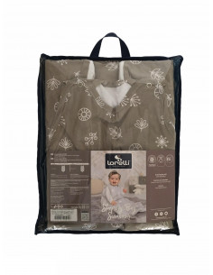 Sac de dormit de vara 85 cm, Abstract Leaves Grey & 2