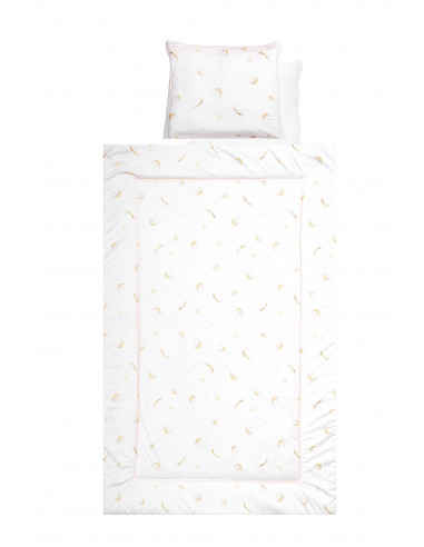 Set lenjerie pat 4 piese, bumbac ranforce, Beige