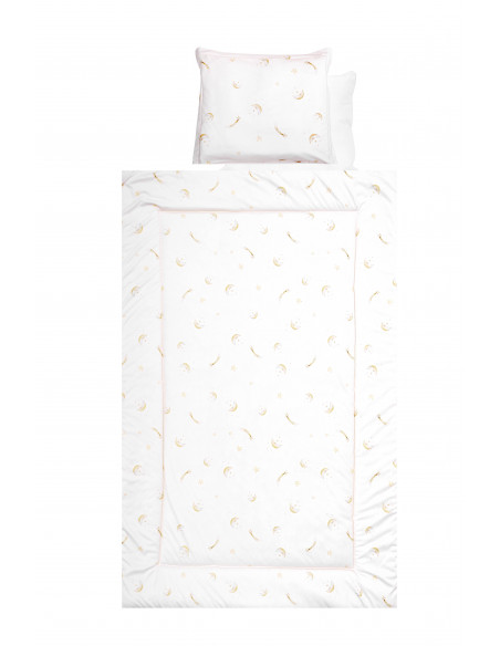 Set lenjerie pat 4 piese, bumbac ranforce, Beige