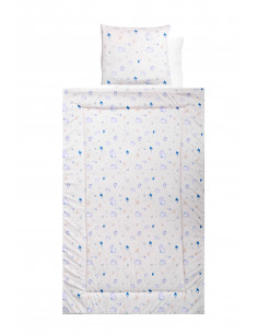 Set lenjerie pat 4 piese, bumbac ranforce, Blue 2