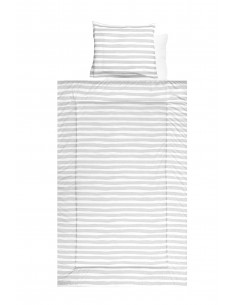 Set lenjerie pat 4 piese, bumbac ranforce, Grey 2