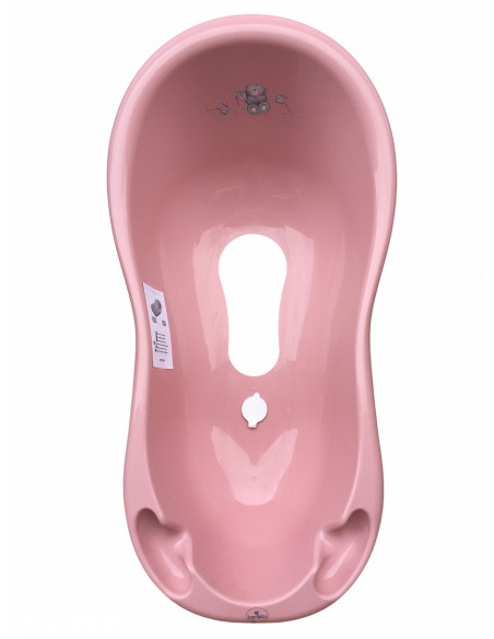 Cada de baie 100 cm cu dop cu covor antiderapant, Bear Dark