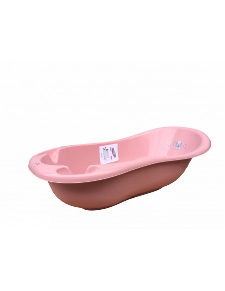 Cada de baie 100 cm cu dop cu covor antiderapant, Bear Dark