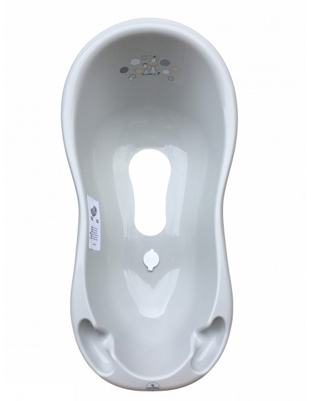 Cada de baie 100 cm cu dop cu covor antiderapant, Zebra