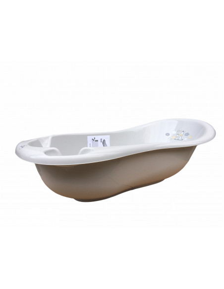 Cada de baie 100 cm cu dop cu covor antiderapant, Zebra
