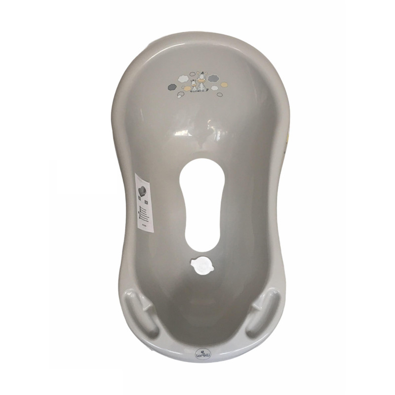 Cada de baie 84 cm cu dop cu covor antiderapant, Zebra Cada de baie 84 cm cu dop cu covor antiderapant, Zebra