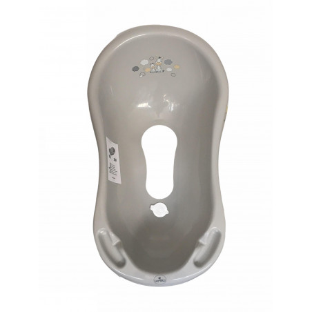 Cada de baie 84 cm cu dop cu covor antiderapant, Zebra Cada de baie 84 cm cu dop cu covor antiderapant, Zebra