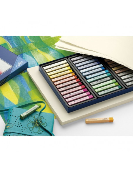 FC128336,Creioane Colorate Faber-Castell Pastel Soft, 36 culori