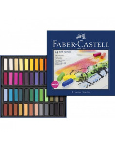FC128248,Creioane Colorate Faber-Castell Pastel Soft Mini, 48 culori