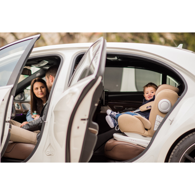 Scaun auto LUSSO SPS Isofix, Beige&Black,10071112017