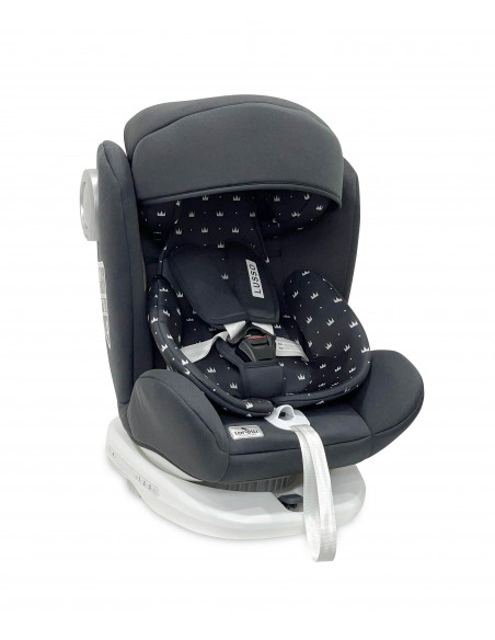 Scaun auto LUSSO SPS Isofix, Black Crowns,10071112105