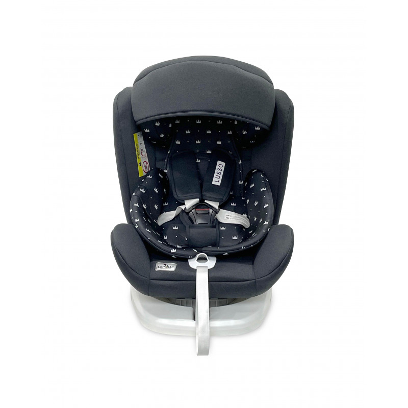 Scaun auto LUSSO SPS Isofix, Black Crowns,10071112105