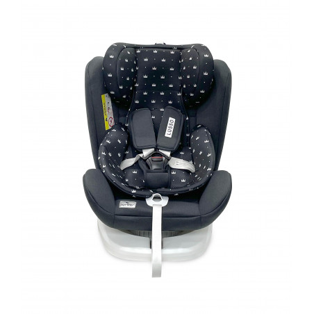 Scaun auto LUSSO SPS Isofix, Black Crowns,10071112105