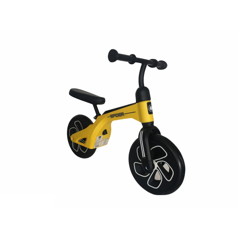 Bicicleta fara pedale SPIDER, Yellow,10050450010 Bicicleta fara pedale SPIDER, Yellow,10050450010
