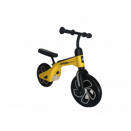 Bicicleta fara pedale SPIDER, Yellow,10050450010 Bicicleta fara pedale SPIDER, Yellow,10050450010