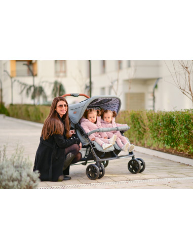 CARUCIOR PENTRU GEMENI TWIN, Steel Grey,10020072184