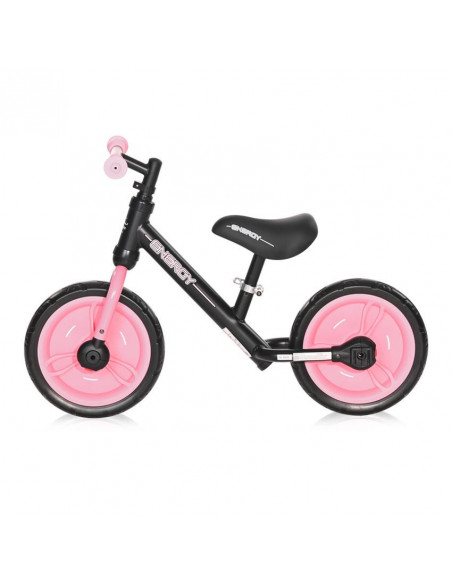 Bicicleta Energy, cu pedale si roti ajutatoare, Black &