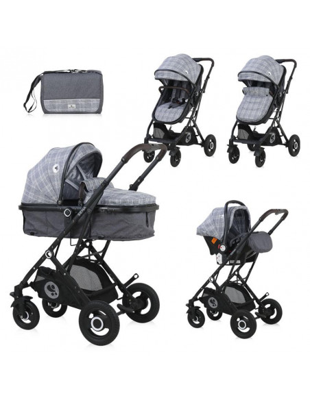 Carucior Set Sena, cos auto inclus, cadru aluminiu, pliere