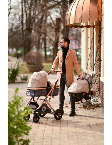 Carucior Set Sena, cos auto inclus, cadru aluminiu, pliere