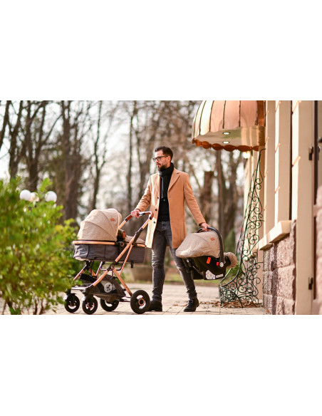 Carucior Set Sena, cos auto inclus, cadru aluminiu, pliere