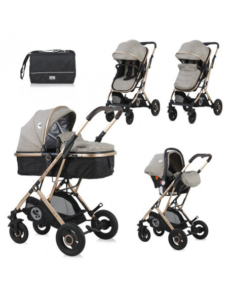 Carucior Set Sena, cos auto inclus, cadru aluminiu, pliere