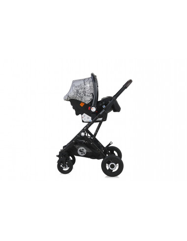 Carucior Set Sena, cos auto inclus, cadru aluminiu, pliere