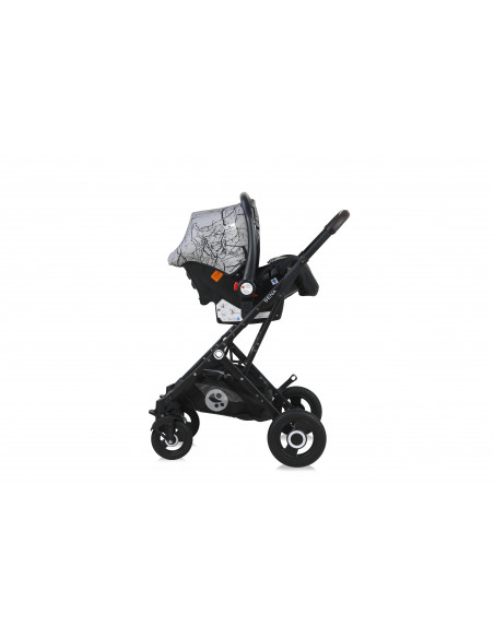 Carucior Set Sena, cos auto inclus, cadru aluminiu, pliere