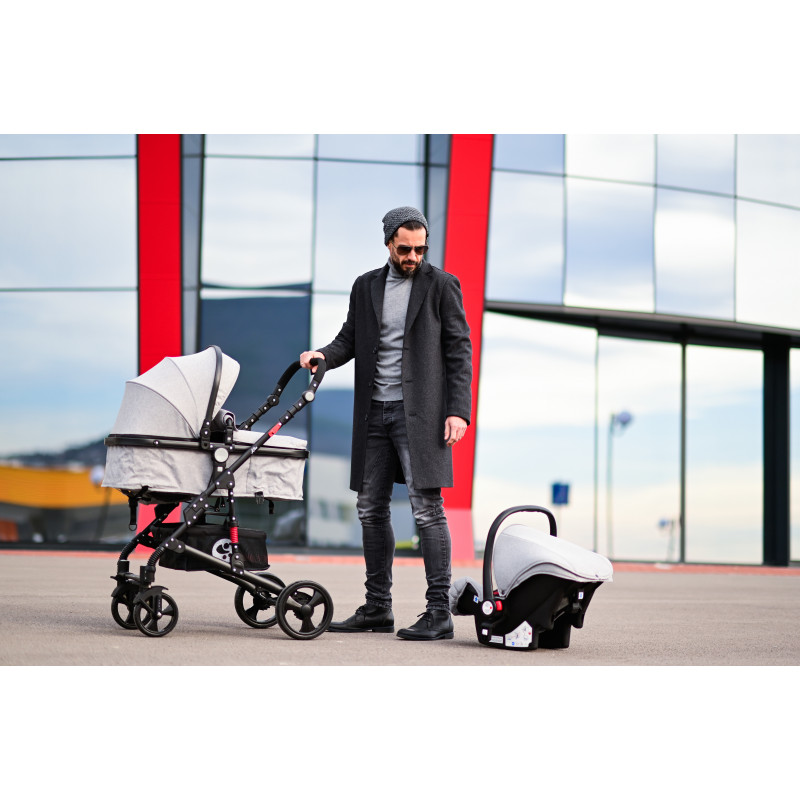 Carucior transformabil Alba Classic, Black,10021482106