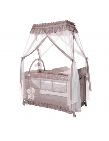 Patut pliabil stil baldachin Magic Sleep, cu accesorii, String