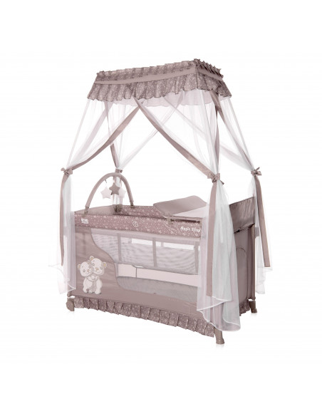 Patut pliabil stil baldachin Magic Sleep, cu accesorii, String