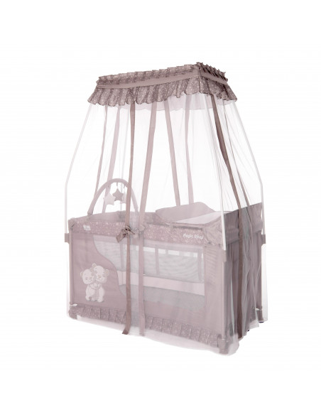 Patut pliabil stil baldachin Magic Sleep, cu accesorii, String