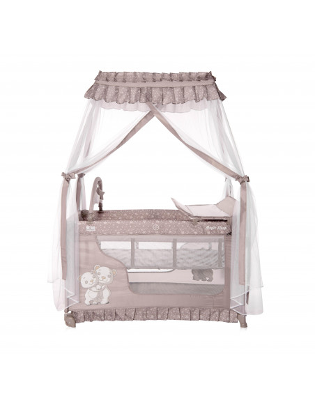 Patut pliabil stil baldachin Magic Sleep, cu accesorii, String