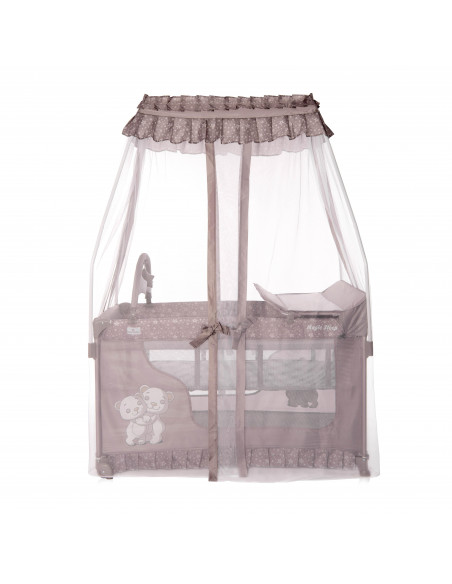Patut pliabil stil baldachin Magic Sleep, cu accesorii, String